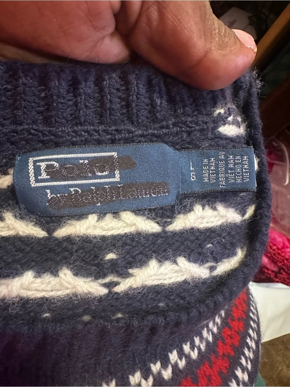 Polo Ralph Lauren Reindeer 100% wool Sweater
